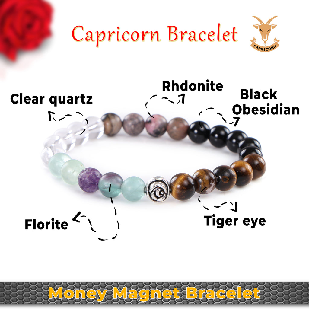 Capricorn Zodiac Stone Bracelet: Strength and Clarity