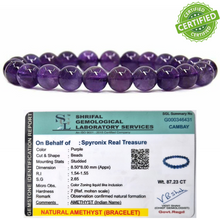 Natural Amethyst Stone Bracelet – Healing Crystal for Calmness & Balance