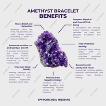 Natural Amethyst Stone Bracelet – Healing Crystal for Calmness & Balance