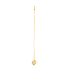 Gold-Plated Open Heart Pendant with Moti Accent