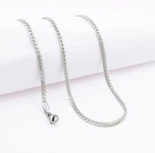 Valentine Long Chain for Men & Boy Stylish Silver Plated Stainless Steel Chain