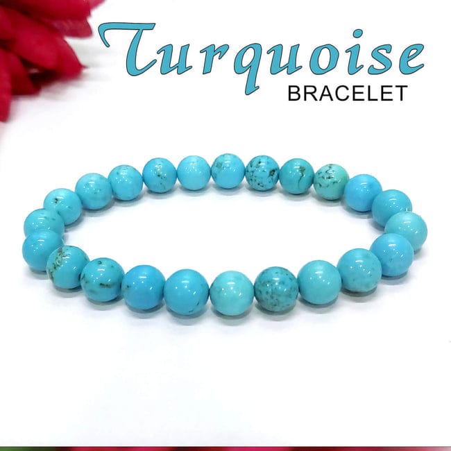 Turquoise bracelet good with real stones