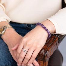 Natural Amethyst Stone Bracelet – Healing Crystal for Calmness & Balance