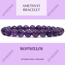 Natural Amethyst Stone Bracelet – Healing Crystal for Calmness & Balance